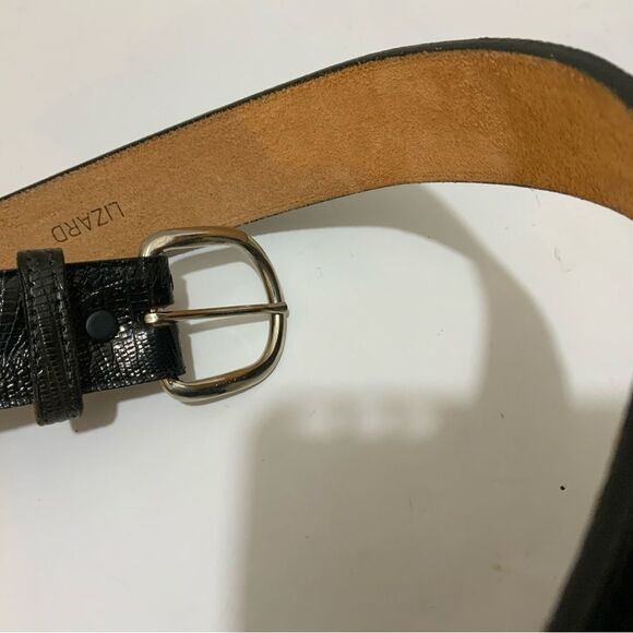 ACME Genuine Lizard Belt black main image 4